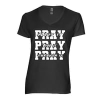 Image 4 of Pray About It Over It Through It T Shirt