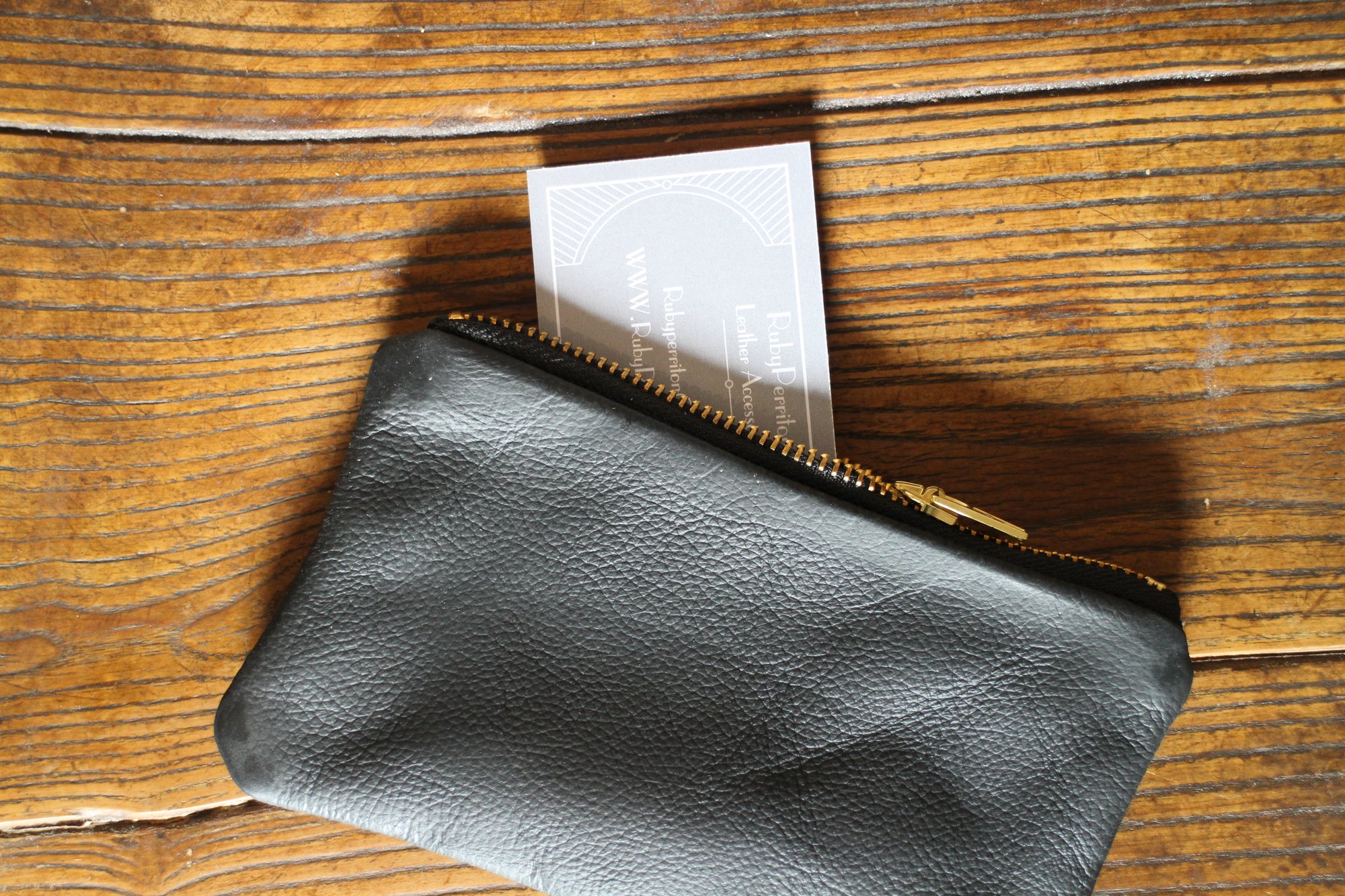 Image of Black Leather Wallet
