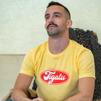 Image 3 of "Bubble" Men's Tee - Banana Yellow