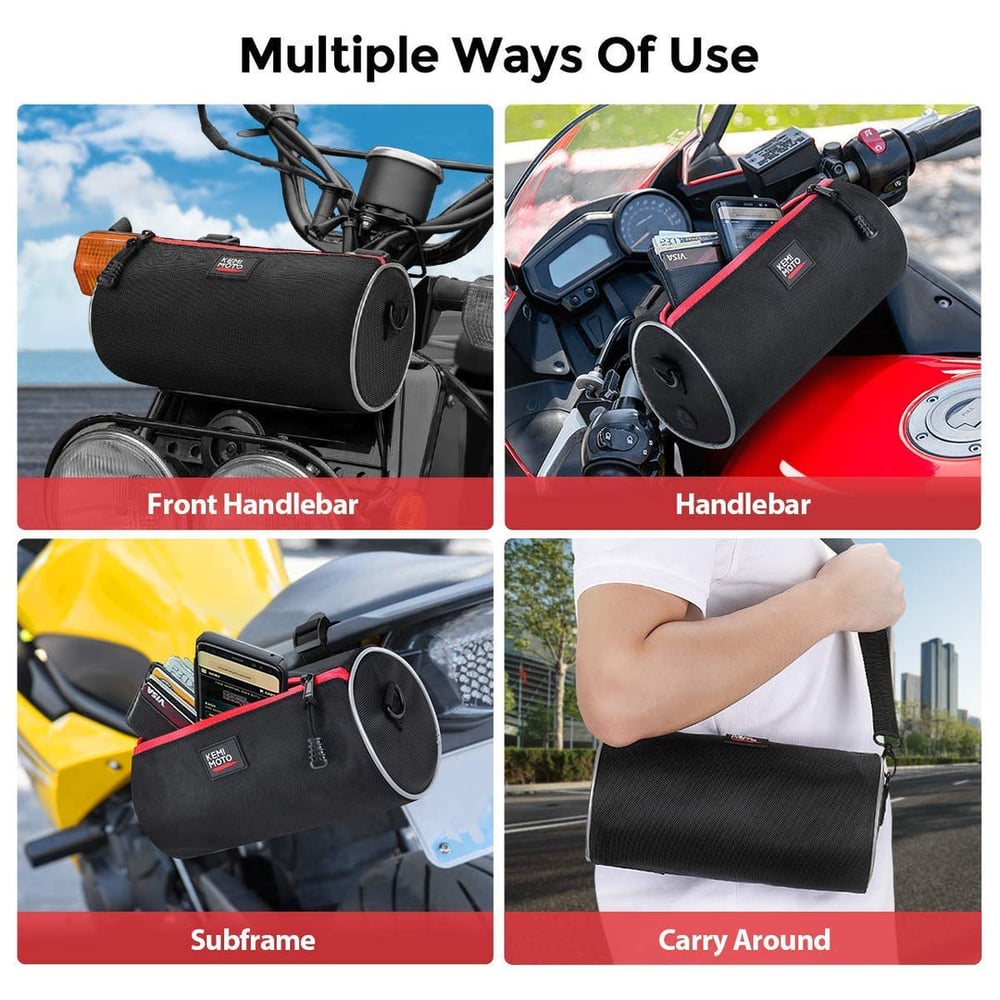 Kemimoto Universal Touring Handlebar Bag