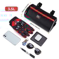 Image 3 of Kemimoto Universal Touring Handlebar Bag