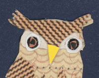 Image 2 of Owl Tile..........original artwork
