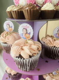Image 2 of 6 Personalised Ms Rachel Cupcake Picks,Ms Rachel Food Picks,Ms  Party Decor
