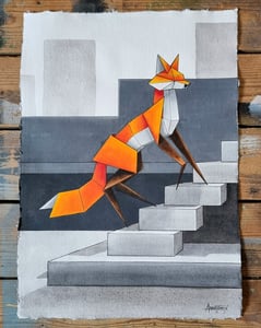 Image of "Step up" original watercolour