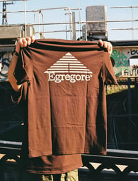 BROWN / SLIVER           BIG LOGO TEE