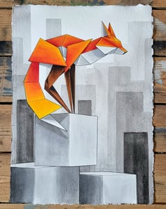 Image of "Look Out" original watercolour