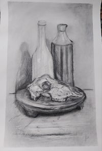 Image 1 of Charcoal Study for a still life 2024 approx 50cm x 35cm