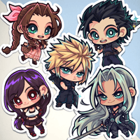 Image 1 of Final Fantasy VII Stickers