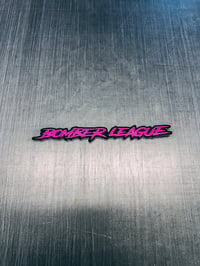 PINK VISOR STICKER - 16cm