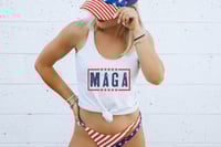 Image 1 of MAGA Distressed - Women's Racerback Tank