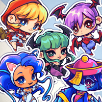 Image 1 of Darkstalkers Stickers