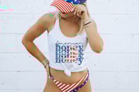 Image 1 of American Honey - Women's Racerback Tank from PatirotsCo.com