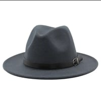 Image 10 of Fedora Hat Women Men Wide Brim 