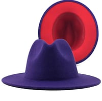 Image 3 of Fedora Hat Women Men Wide Brim 