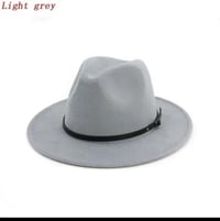 Image 7 of Fedora Hat Women Men Wide Brim 