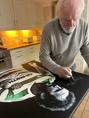 Image of DANNY McGRAIN A3 SIZE SIGNED PRINTS CELTIC FC