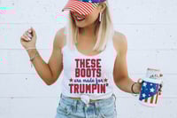 Image 1 of These Boots are made for Trumping' Women's Racerback Tank
