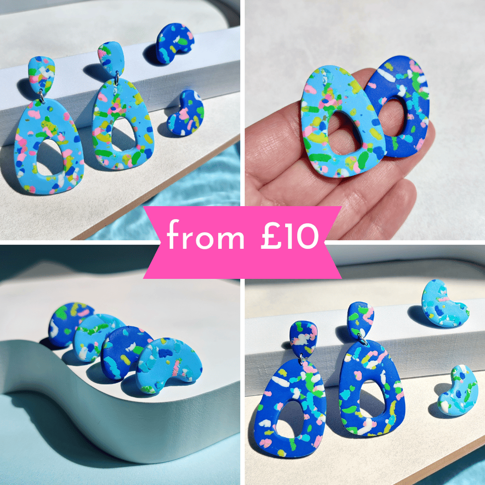 Image of SSF SALE | Blue confetti terrazzo designs from Pool Party Collection