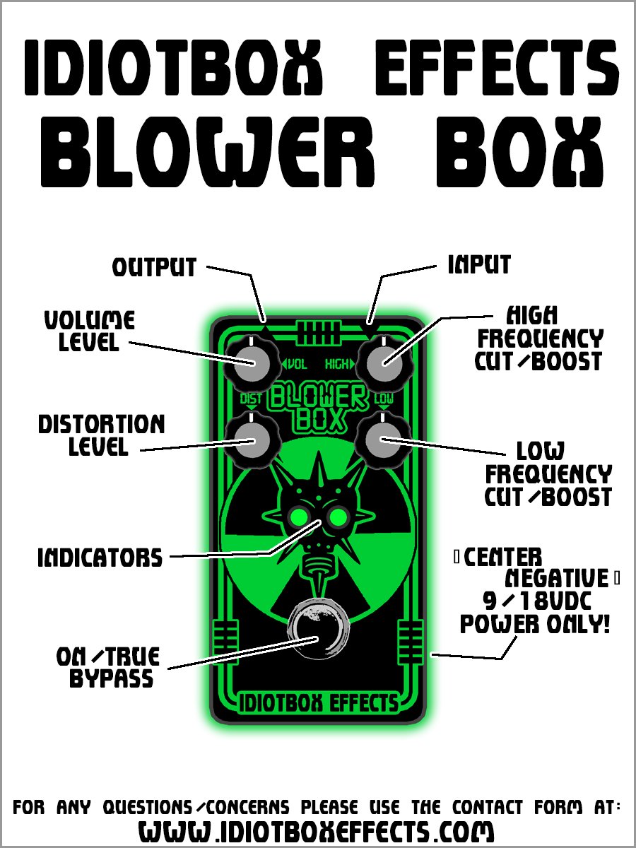 Blower Box Bass Distortion | IdiotBox Effects Blower Box Bass Distortion | IdiotBox Effects