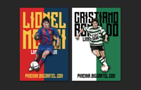 Messi and Ronaldo Rookie Double Pack Pin Badges |*PRE ORDER*| 