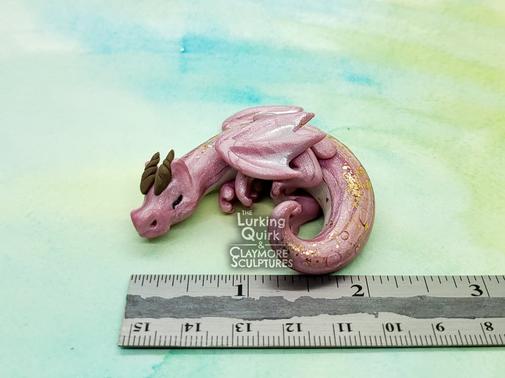 Small Pink Sleeping Dragon