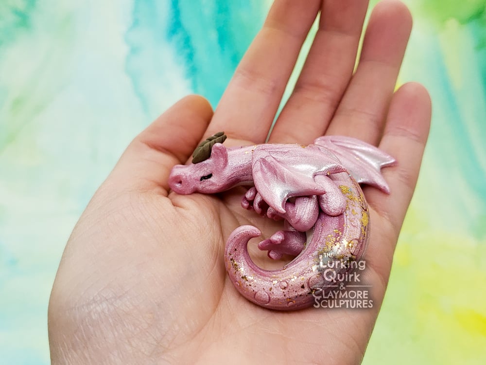 Small Pink Sleeping Dragon