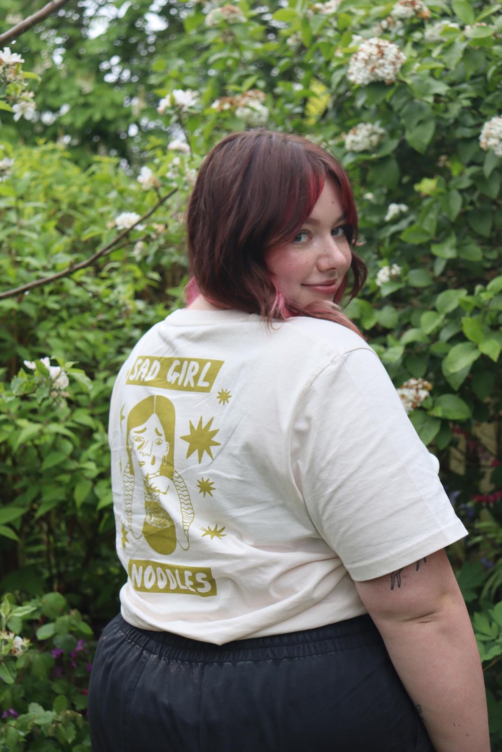 Image of Sad Girl Noodles Organic Cotton Tee