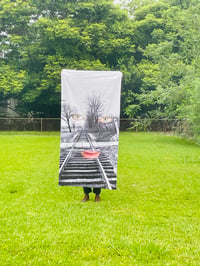 Image 1 of Eyes without a Face Beach Towel 