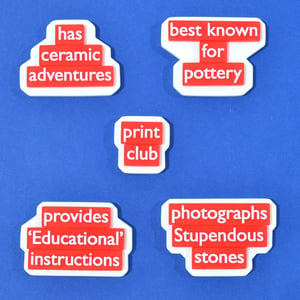 Image of Random Phrase Brooches Group 4