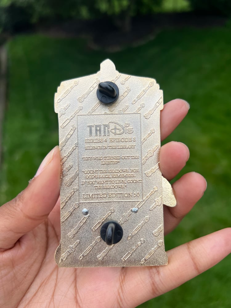 Image of Tardis Pins Silence in the Library minor flawed extras 