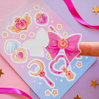 Image 2 of Sailor Moon accessories sticker sheet 