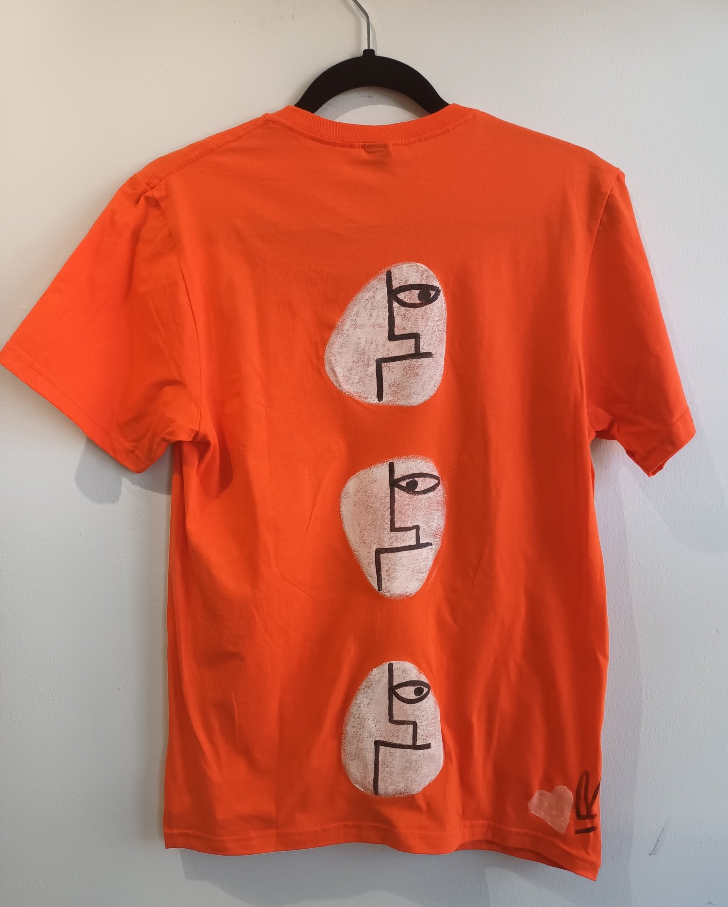 Image of orange painted shirt...small