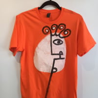 Image 2 of orange painted shirt...small