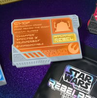 Image 1 of Star Wars 'Holocards' blind bag Stained glass pin