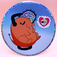 Image 1 of Pochita's Dream Glitter Sticker