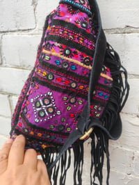 Image 3 of Boho bum bag Purples