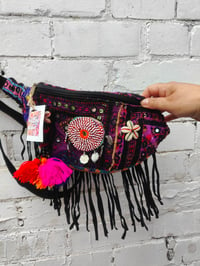 Image 6 of Boho bum bag Purples