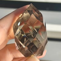 Image 3 of Smoky Quartz Faceted Flame (16A)