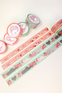 Image 4 of  Washi Tape - Strawberry kitties 
