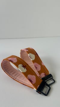 Image 3 of Strawberries and Carmel Fabric Key Fobs