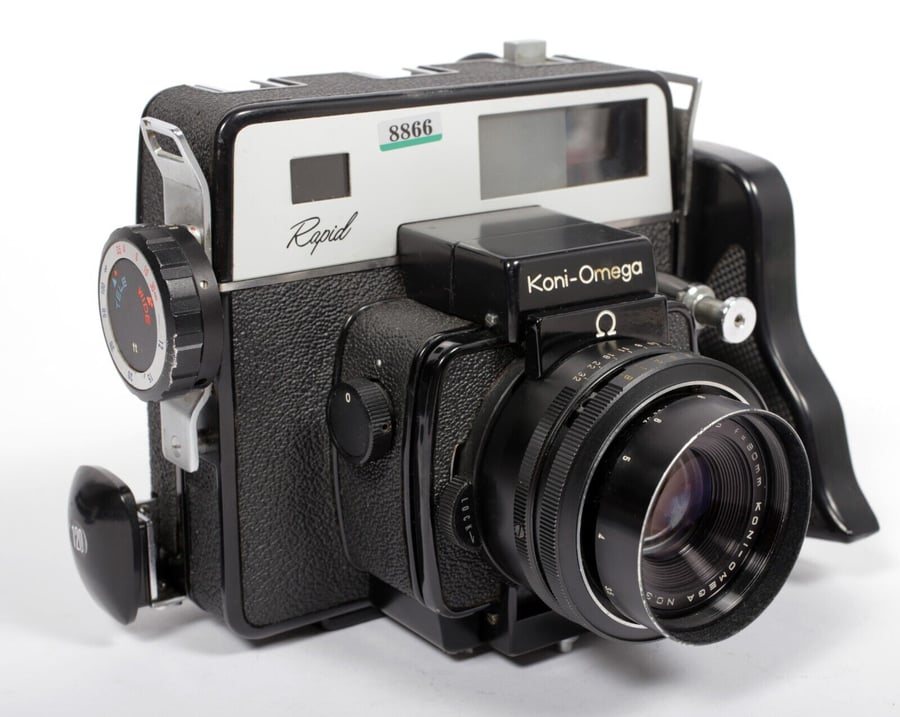 Image of Koni Omega Rapid 6X7 camera with 90mm F3.5 lens and film back TESTED #8866
