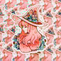 Image 1 of ‘Strawberry witch’ sticker