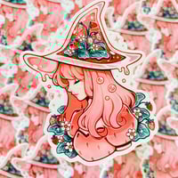 Image 3 of ‘Strawberry witch’ sticker