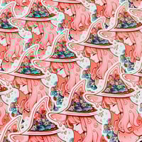 Image 2 of ‘Strawberry witch’ sticker
