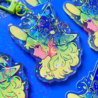 Image 4 of ‘Elf witch’ acrylic keychain
