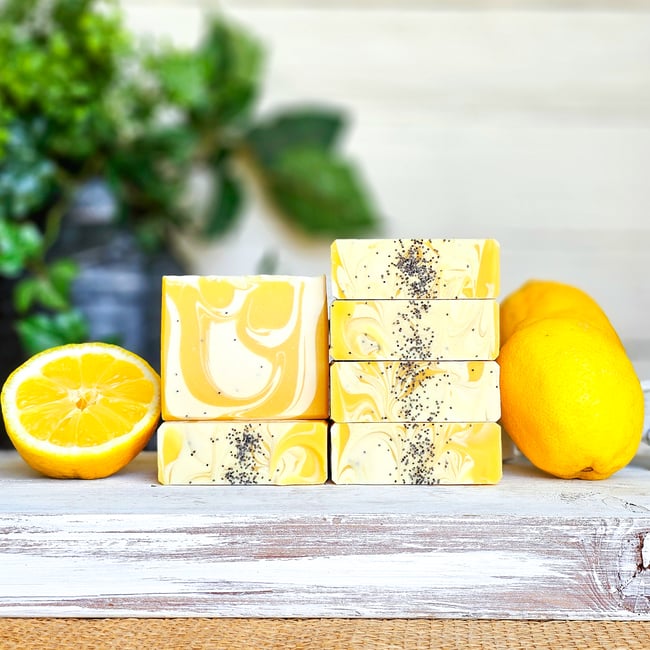 Lemon Poppy Seed ~ Goat Milk Soap 
