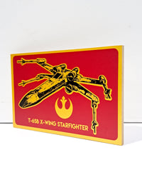 Image 2 of X- Wing Fighter Screenprinted Panel