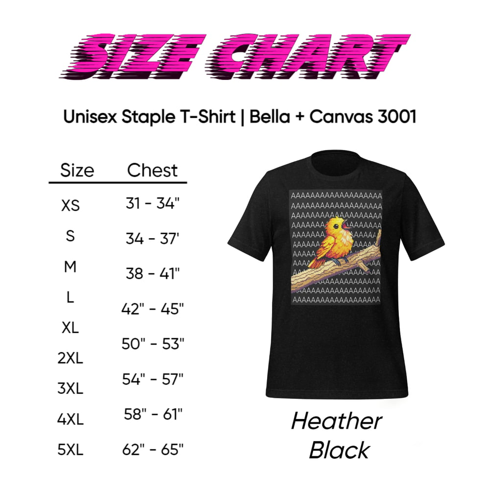 Image of AAAAAA Bird Meme T Shirt Unisex