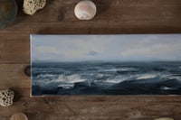 Image 2 of Coastal Beauty - Original 4"x12" Oil Seascape 