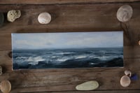 Image 1 of Coastal Beauty - Original 4"x12" Oil Seascape 